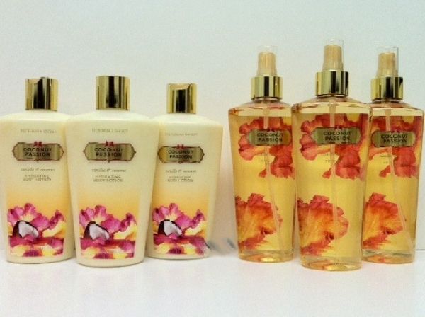 VICTORIA'S SECRET COCONUT PASSION BODY LOTION MIST X 6