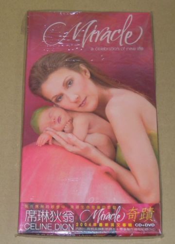 Celine Dion Miracle Taiwan Longbox CD / DVD RARE